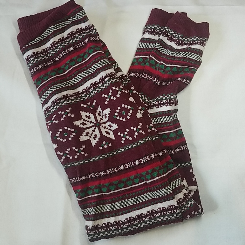 Cosy knit leggings.
